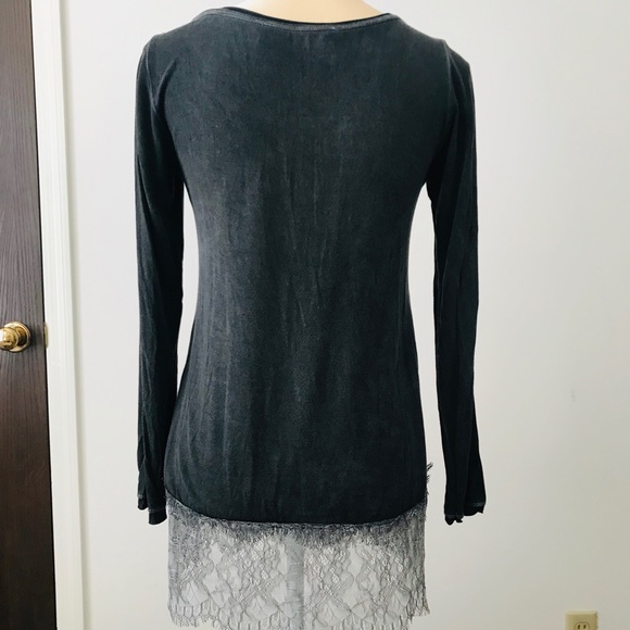 🇮🇹 Lace w Sparkle Sliver Print Top - Picture 2 of 7